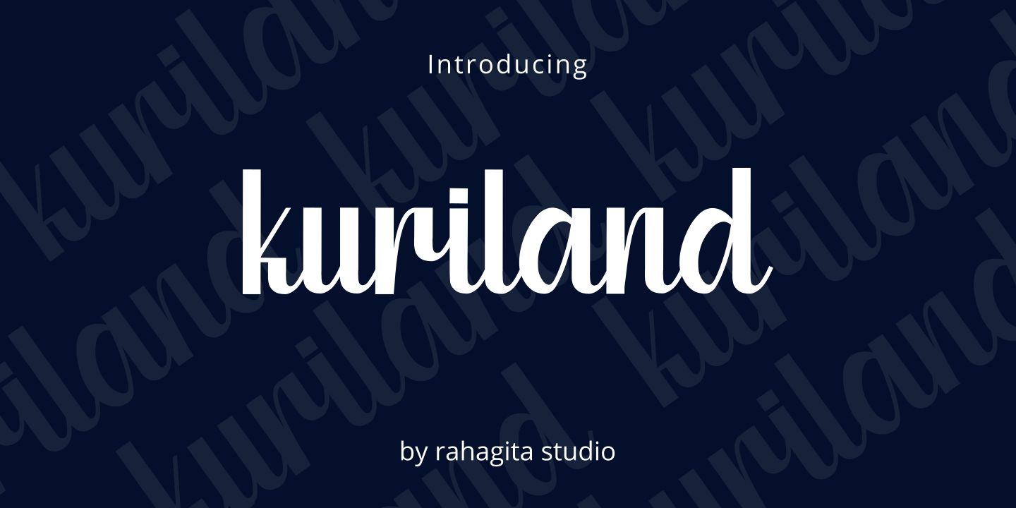 Пример шрифта Kuriland